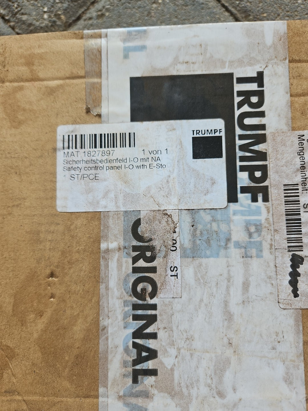 Org. Trumpf Laser Sicherheitsbedienfeld 1827887 Neu/ovp, New Unused 3.60.101.648