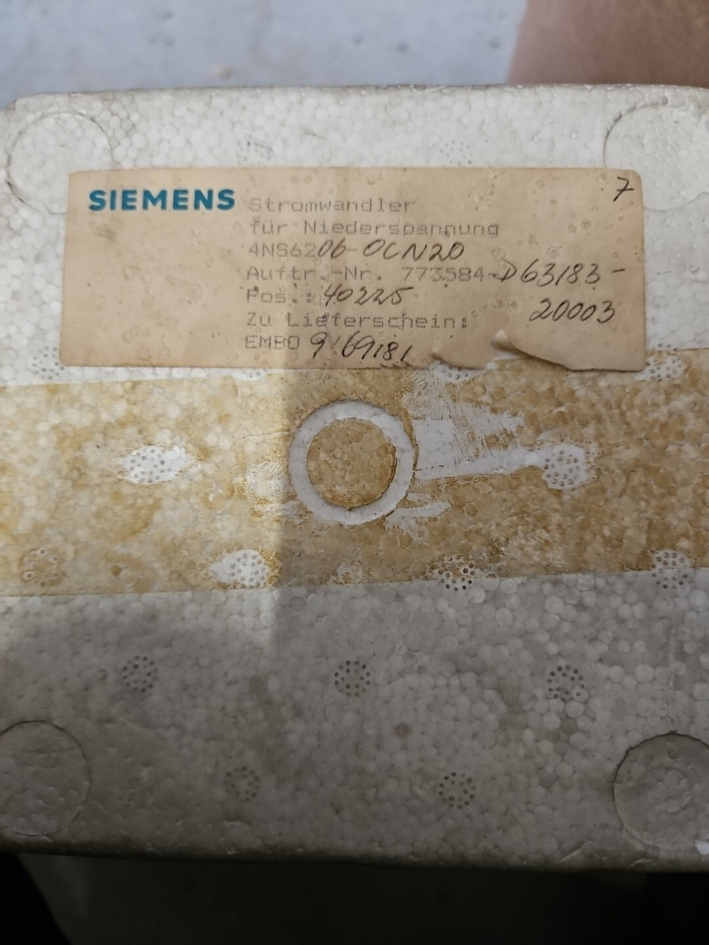 Siemens 4NS6206-0CN20 6x1A Stromwandler für Niederspannung Converter, new In Box