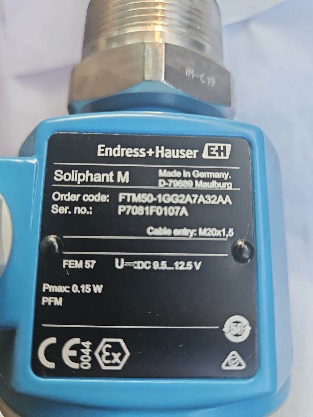 ENDRESS+HAUSER SOLIPHANT M FTM50-1GG2A7A32AA Kompakter Grenzschalter -new-neu