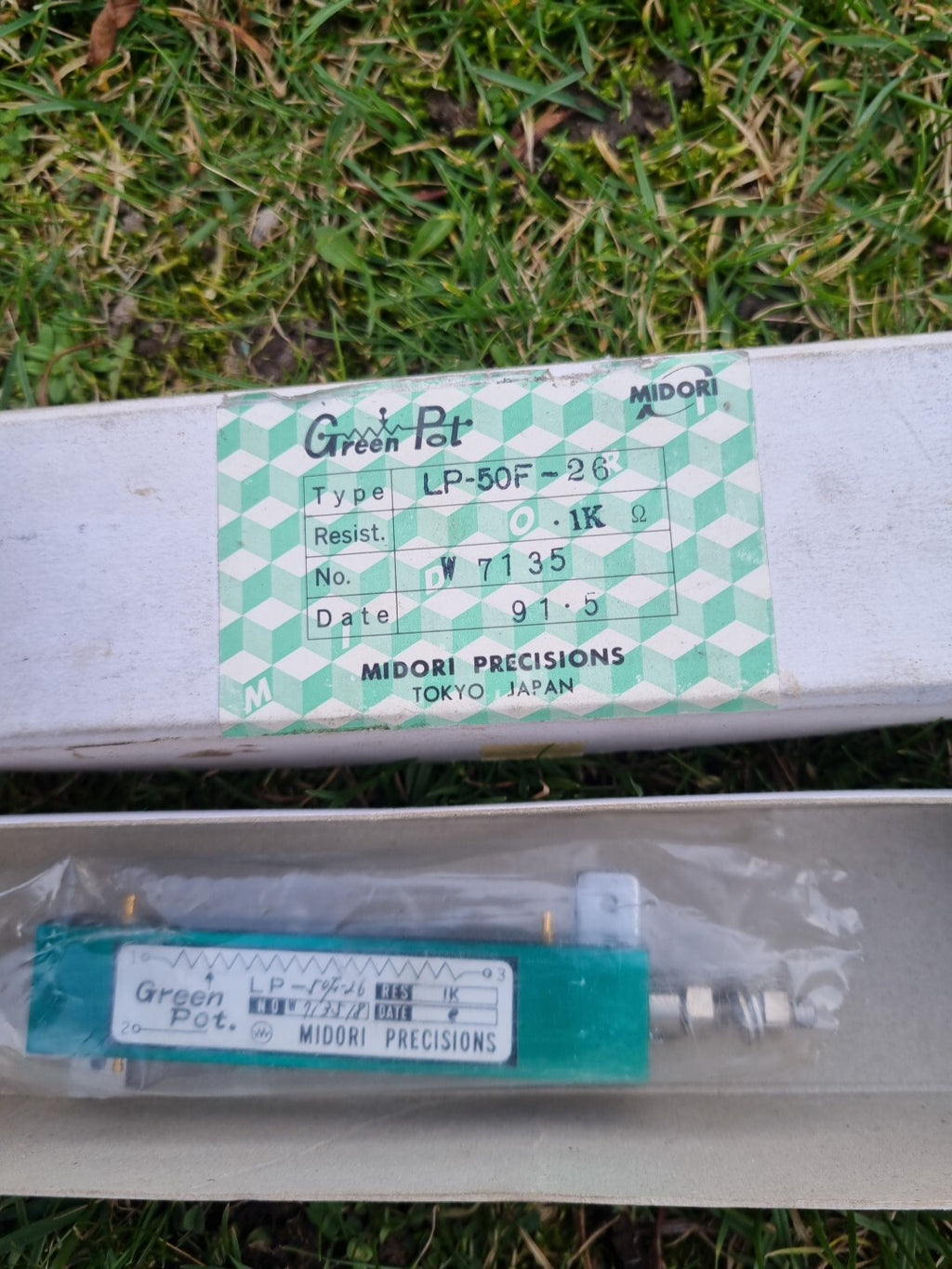 MIDORI LP-50F-26 POTENTIOMETER GREEN POT new old Stock, neu/ovp