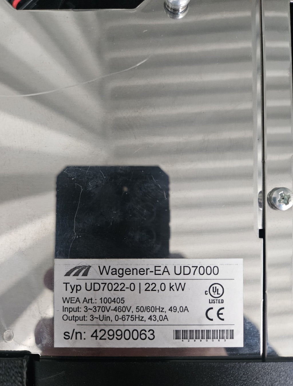 Berges | Wagener EA UD 7022-0 Frequenzumrichter,Inverter New no Box, Neu Unused