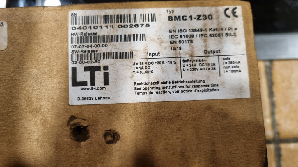 LTI Safety Scurity Controll  SMC1-Z30 brandnew in box 04010111 002675 neu