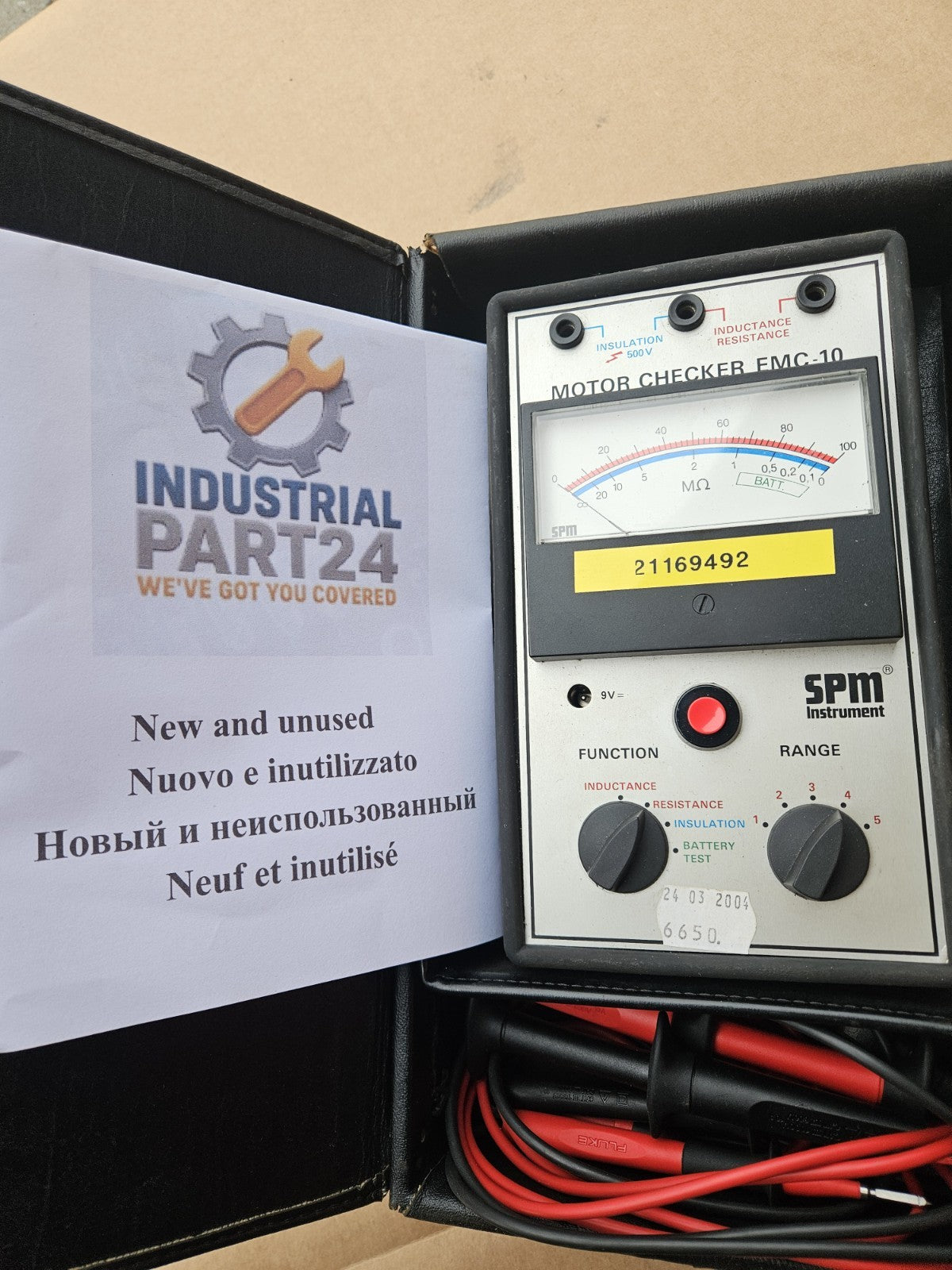 SPM INSTRUMENT Motor Checker EMC-10, Industrial Motor Tester, new Unused Neu/ovp