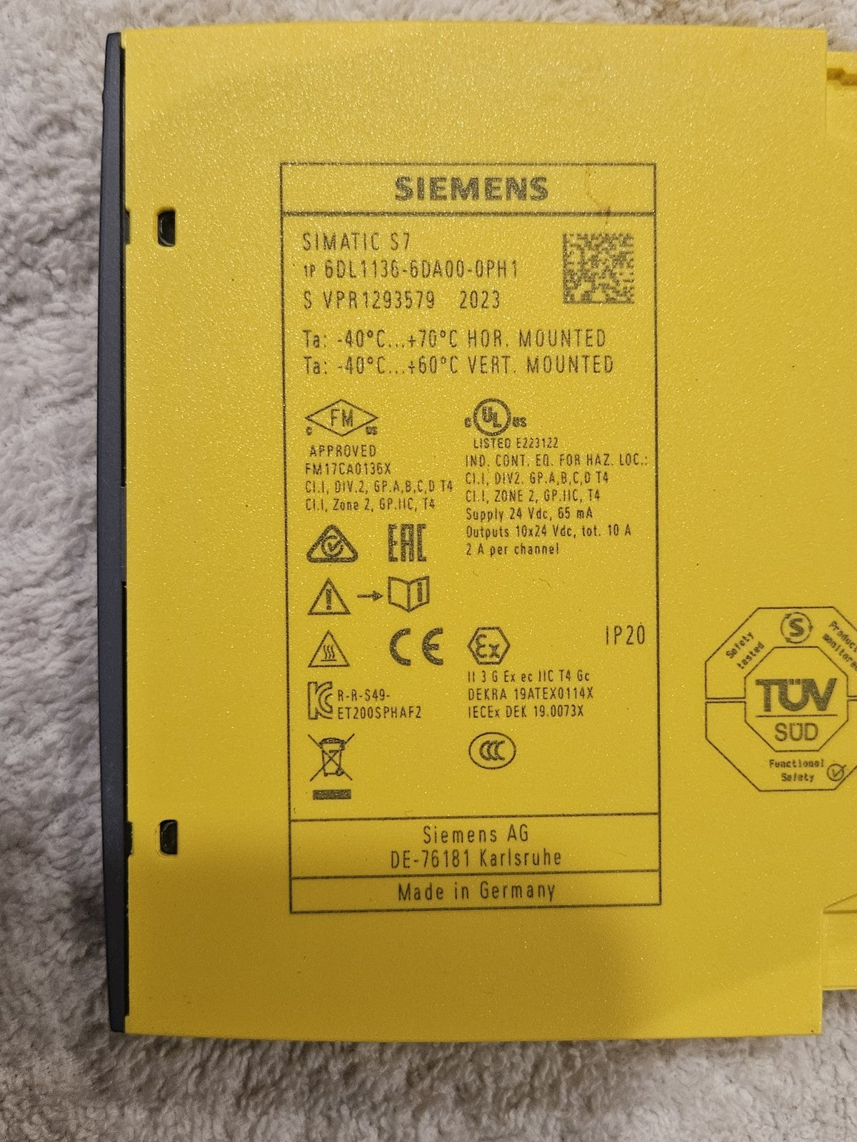 Siemens 6DL1136-6DA00-0PH1  New SIMATIC ET 200SP HA, digital output module NEU