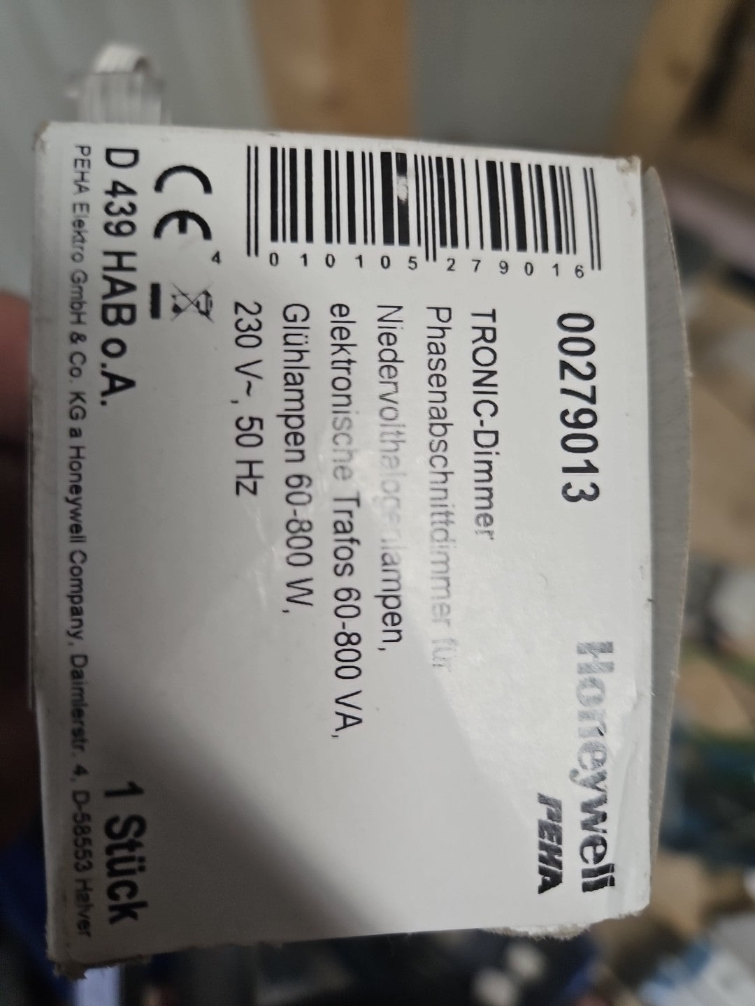 PEHA 439 HAB, Tronic Dreh Dimmer 60-800W kapazitive Last Drehdimmer