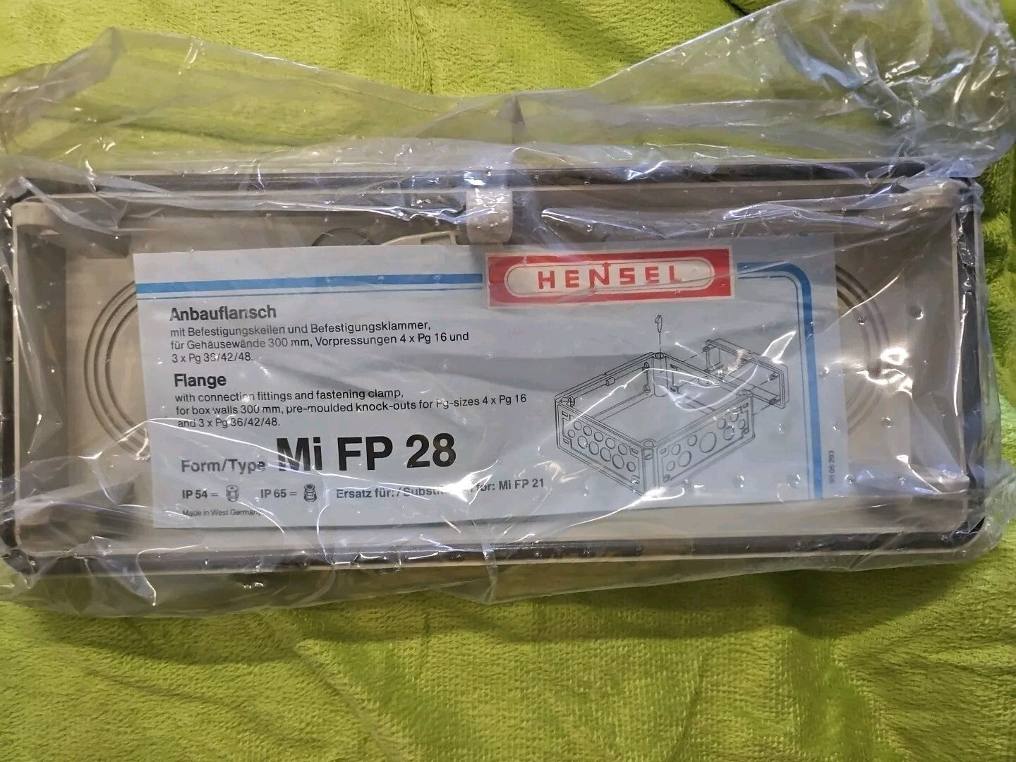 Hensel Mi FP 28, MI FP 21, 9806293 Flansch Neu/ovp, New Unused,MIFP28,MIFP20