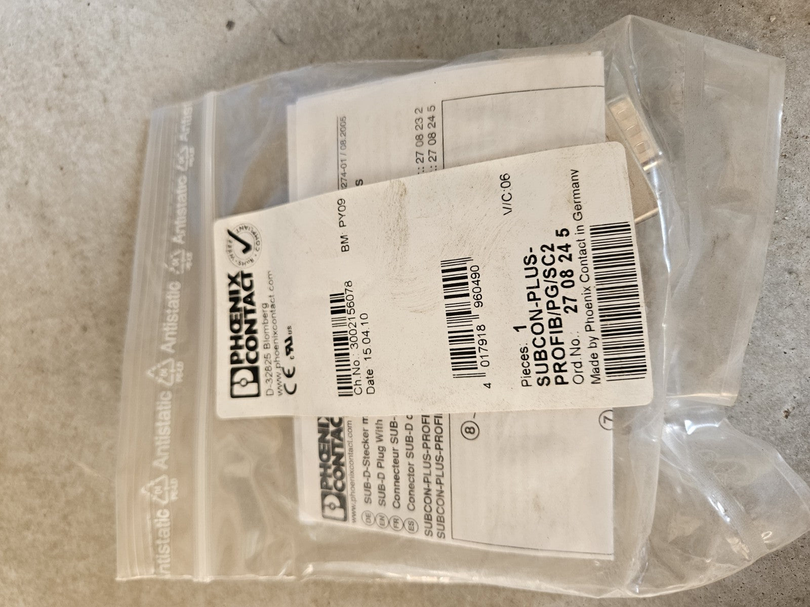 Phoenix Contact SUBCON-PLUS-PROFIB/AX/SC 2744380 Neu/OVP, NOS unused Sealed