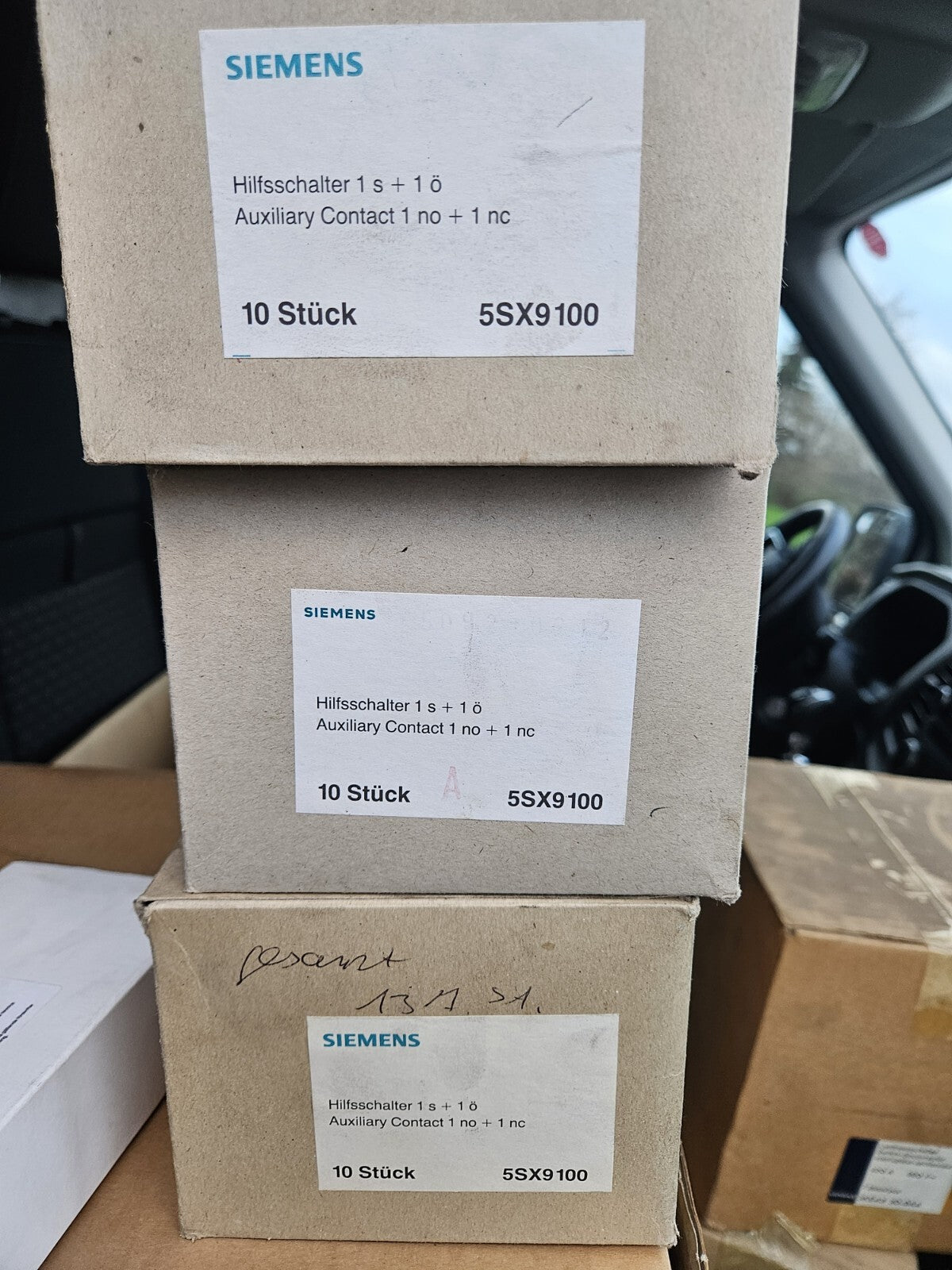 10 x Siemens 5SX9 100 Hilfsstromschalter   NEU OVP Auxilary Switch, New In Box