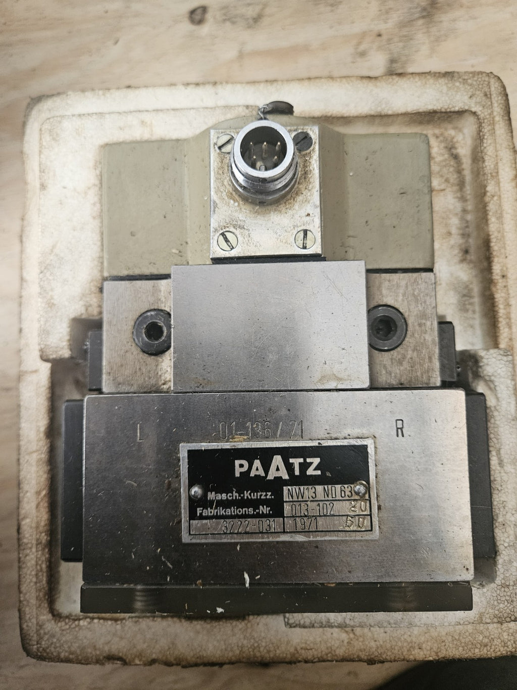 VEB Heckert PAATZ SV13-ND63 Hydraulik DDR Ventil WMW VIERNAU, Top Zustand 