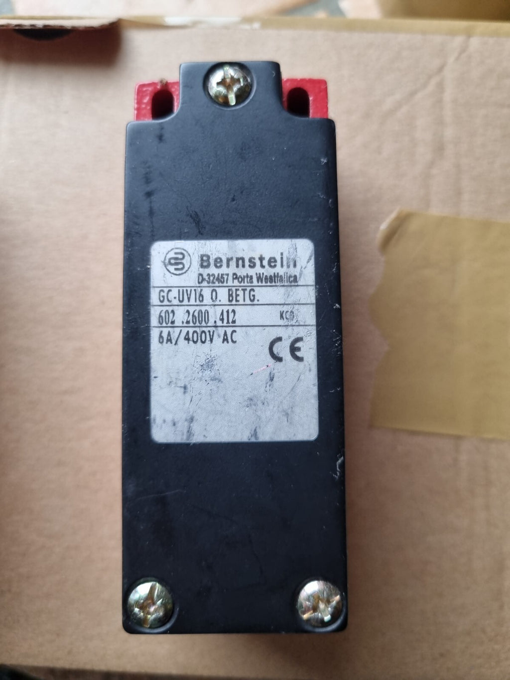 Bernstein SWITCH Endschalter,GC-UV16 O.BETG,602.2600.412,6022600412 neu NEW