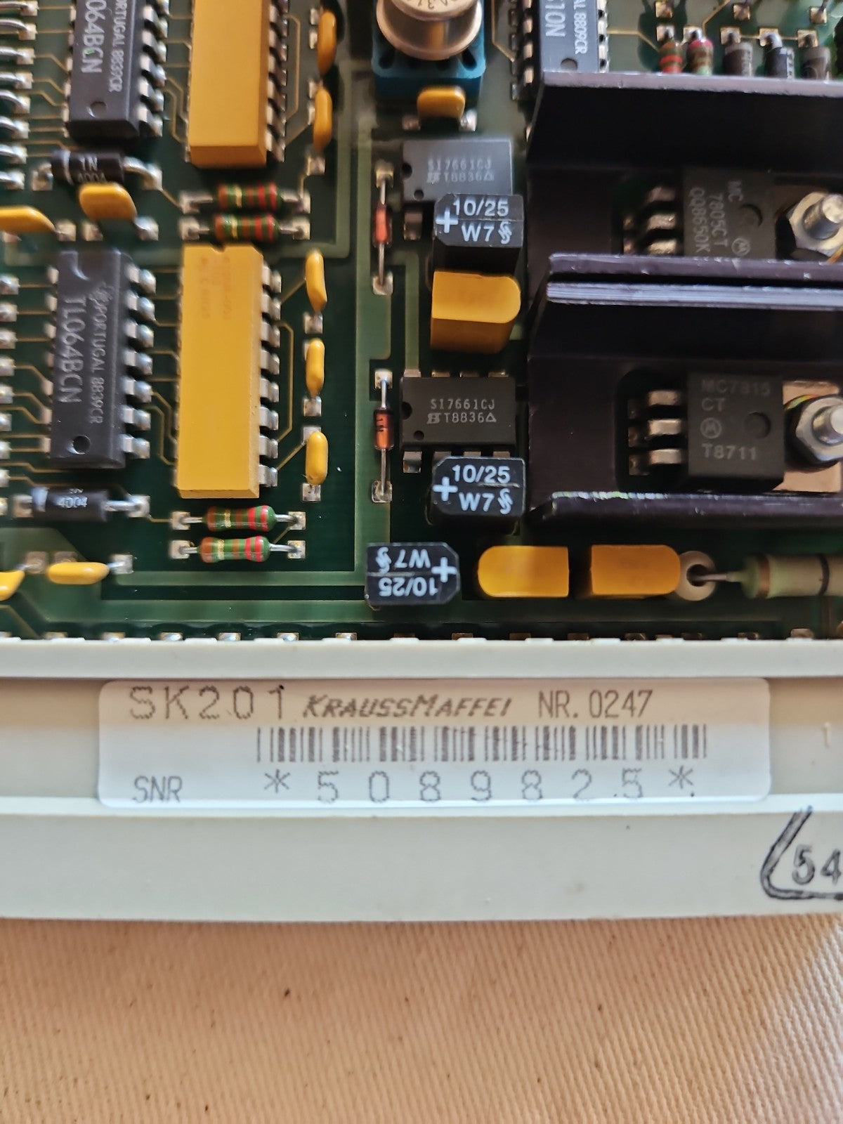 KRAUSS MAFFEI, MC3, SK201, 5089825 or 0413 AE0, Control Card, used, Tested