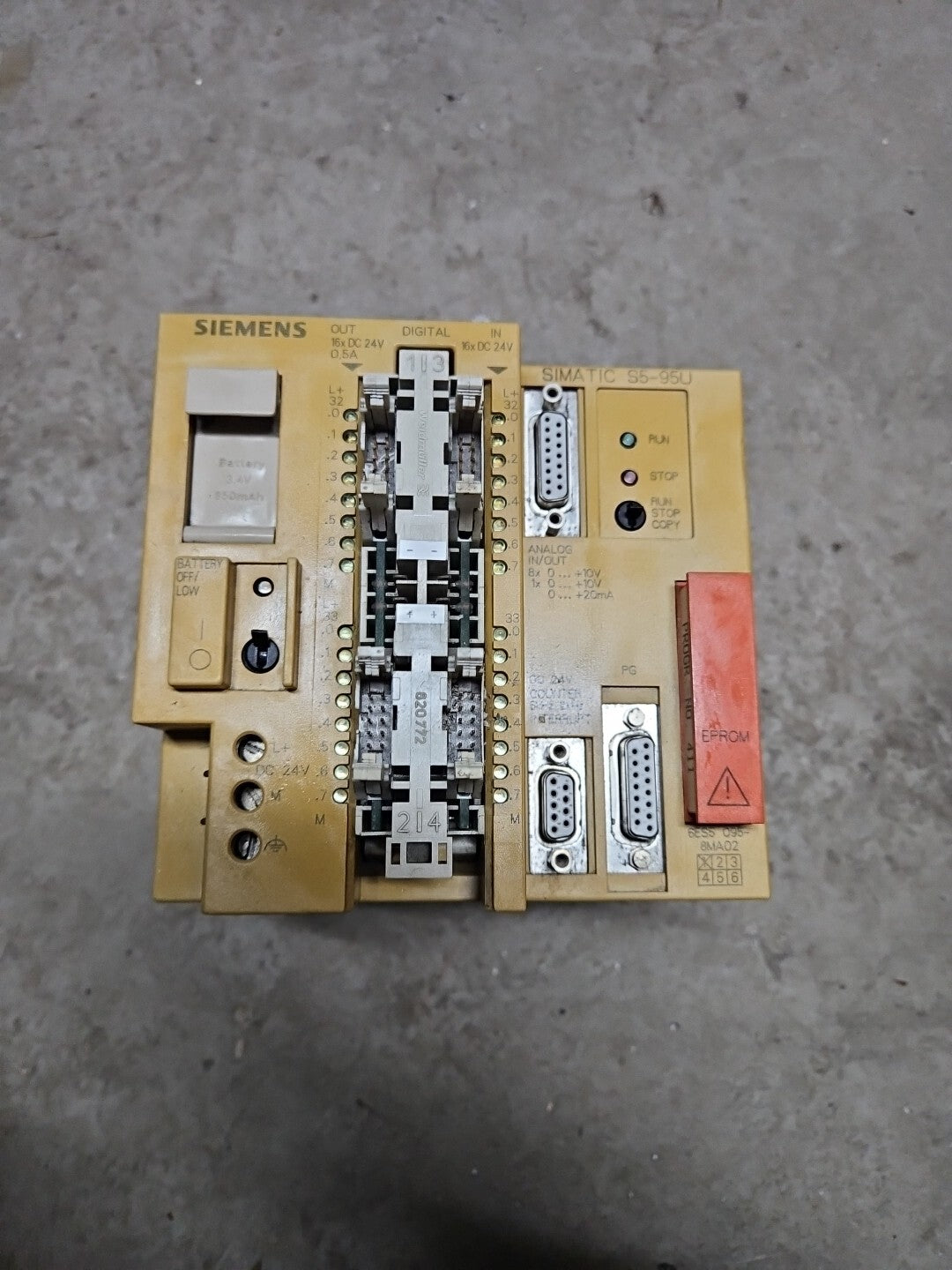Siemens Simatic S5 CPU 095,6ES5095-8MA02,6ES5 095-8MA02