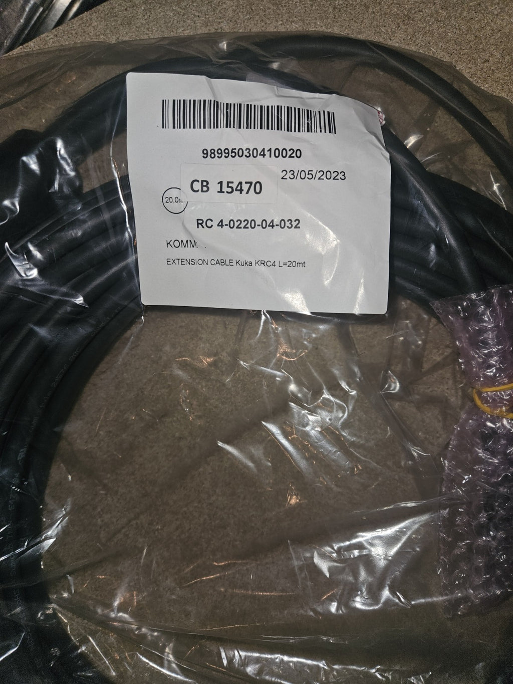 KUKA KRC4 SmartPad Teach Pendant X19 Cable Extension 20m Wire kabel CB 15470,NEW