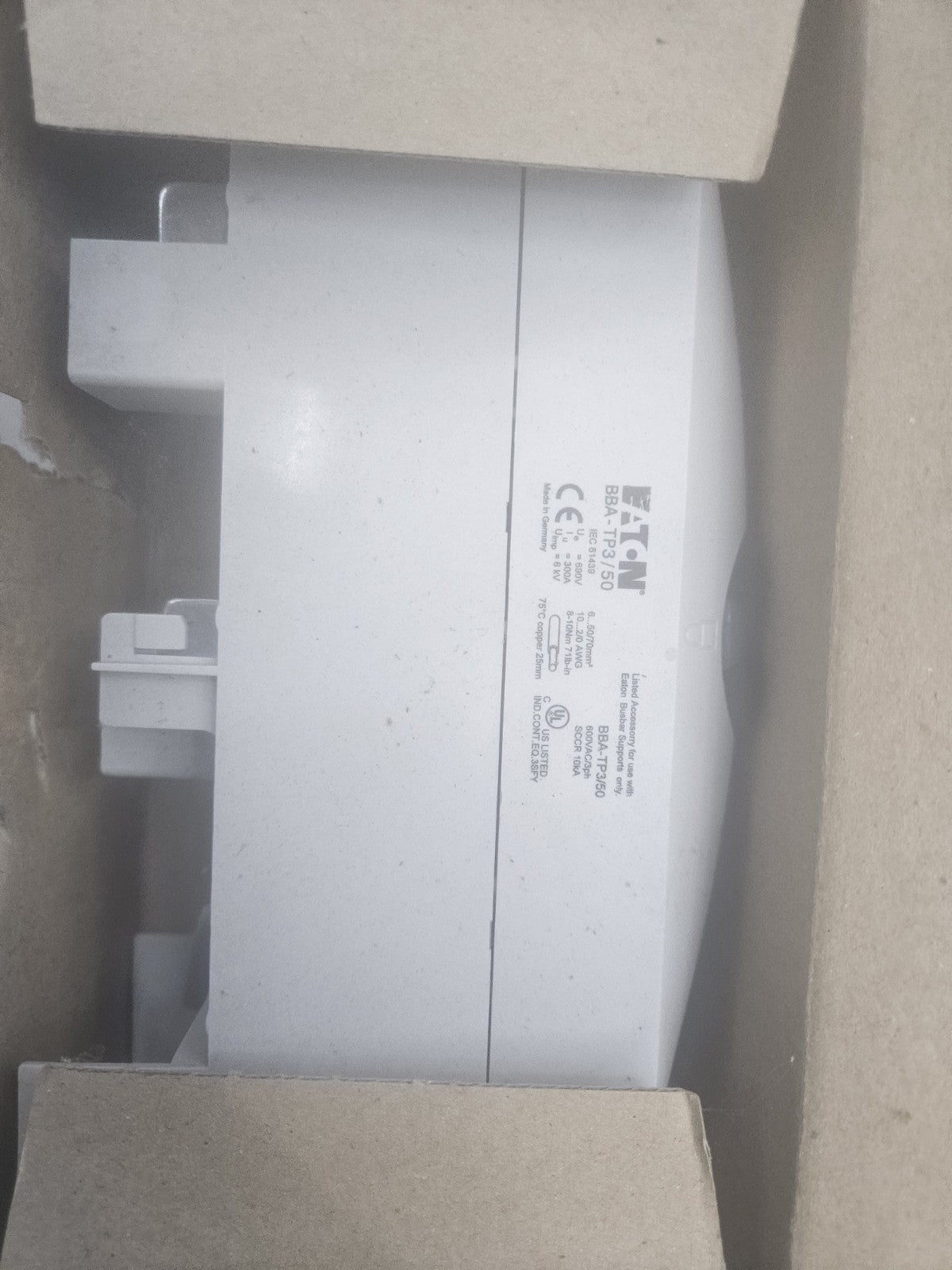 Eaton Anschlußklemmenplatte BBA-TP3/50 Adapter 107183 Anschlußklemmenplatte NEU