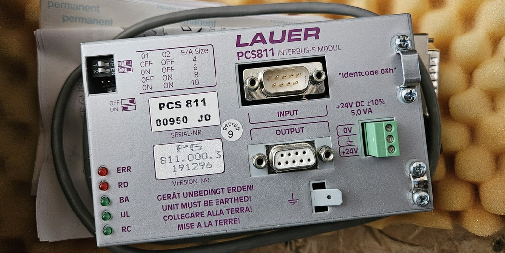 Lauer PCS 811 Interbus S Module / Version: Pg 811.000.3, 191296 New In Box Neu