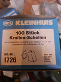 Kleinhuis 1726 Krallenschelle, ohne Nagel, für Kabel-Ø 17-21 mm, Kunststoff PP, 
