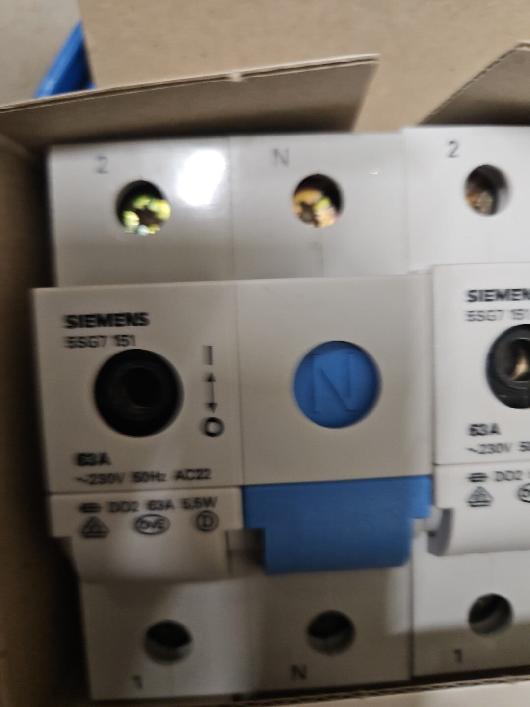 2 x Minized D02/63A, new in Box Siemens 5SG7-151 / 5SG7151 63A Neu/ovp