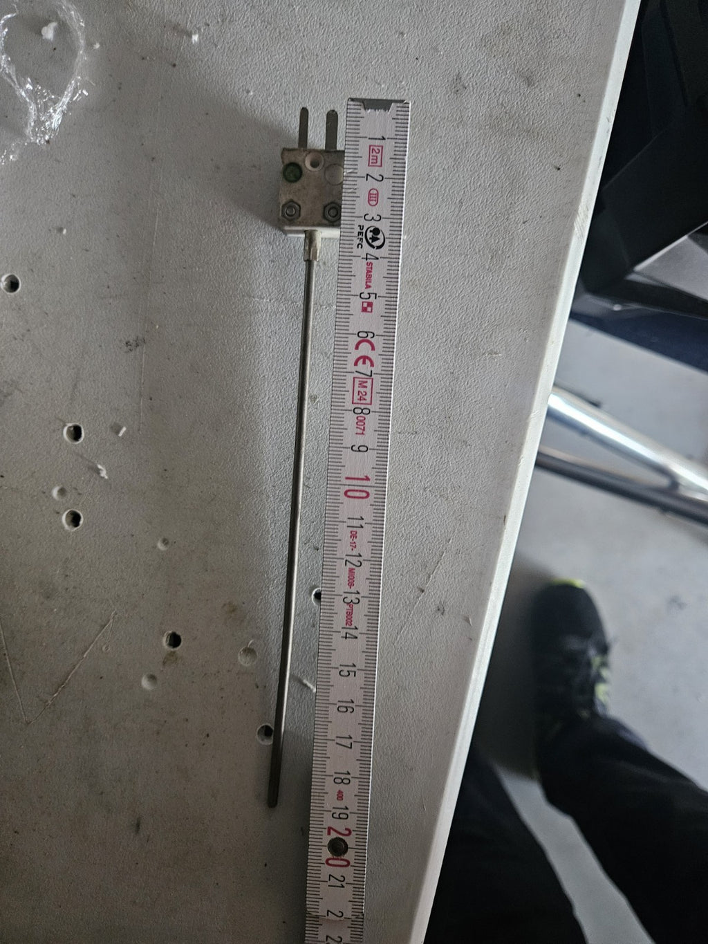 MANTELTHERMOELEMENT NiCr-Ni Typ K bis 1150°C, 16cm, Neu Unbenutzt New Unused