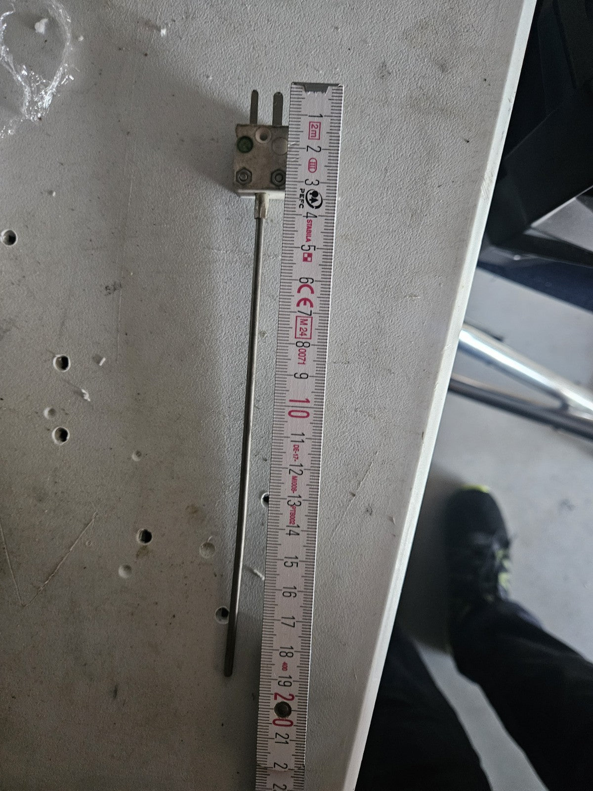 MANTELTHERMOELEMENT NiCr-Ni Typ K bis 1150°C, 16cm, Neu Unbenutzt New Unused