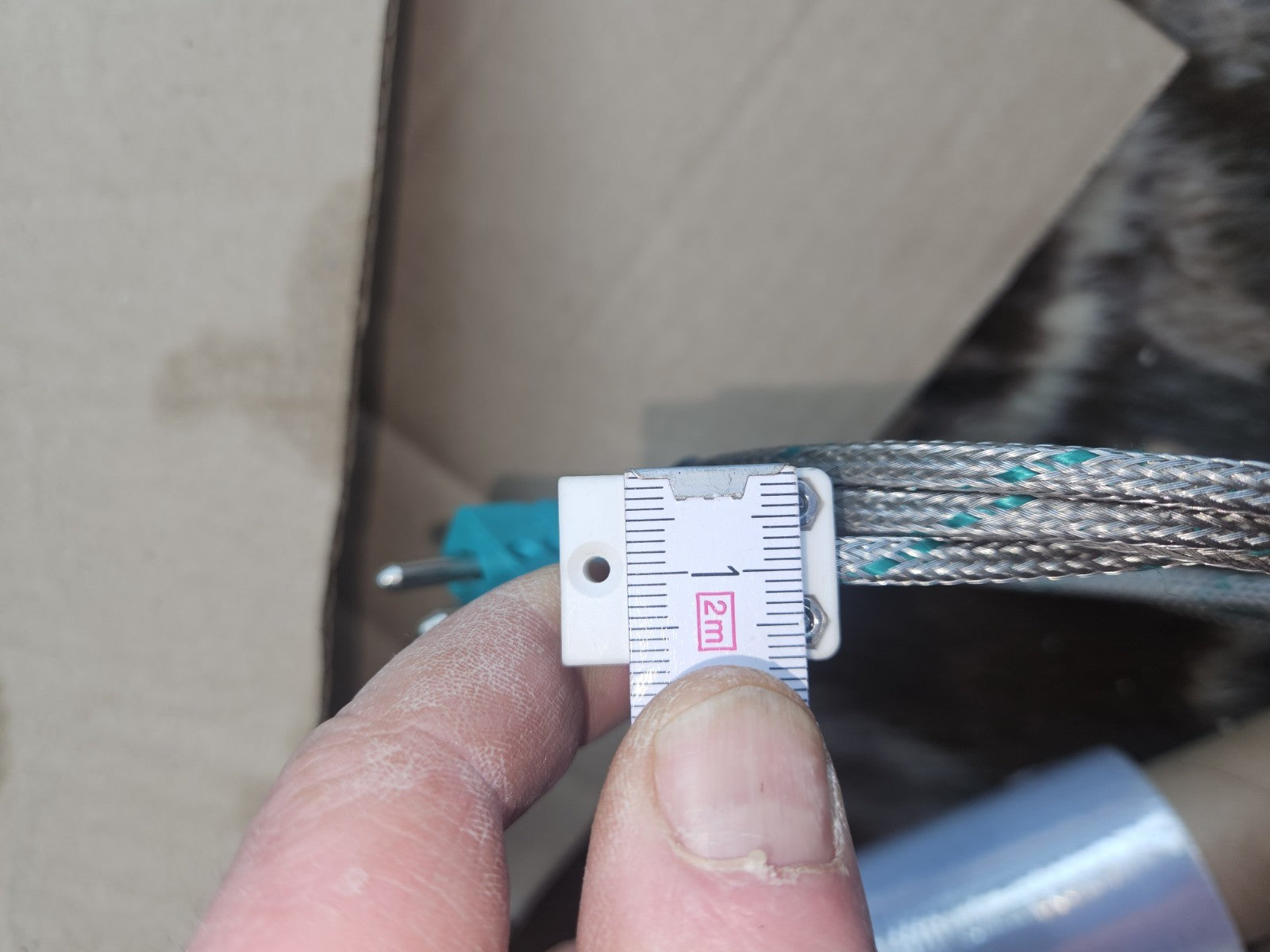 MANTELTHERMOELEMENT Typ K, Verlängerung 2m,Microstecker Neu Unbenutzt New Unused