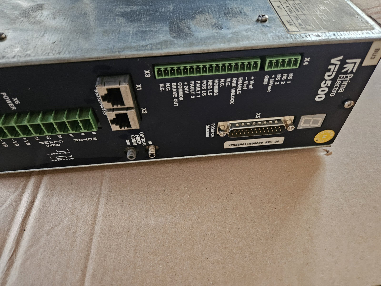 Prima Electronics VFD3EPA11090010 VFD500, Refurbished, Like New, Fully Working