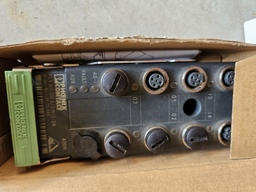 2773445 - PHOENIX CONTACT - FLX ASI DIO 4/3 M12-2A, New In Box, Neu/ovp, NOS