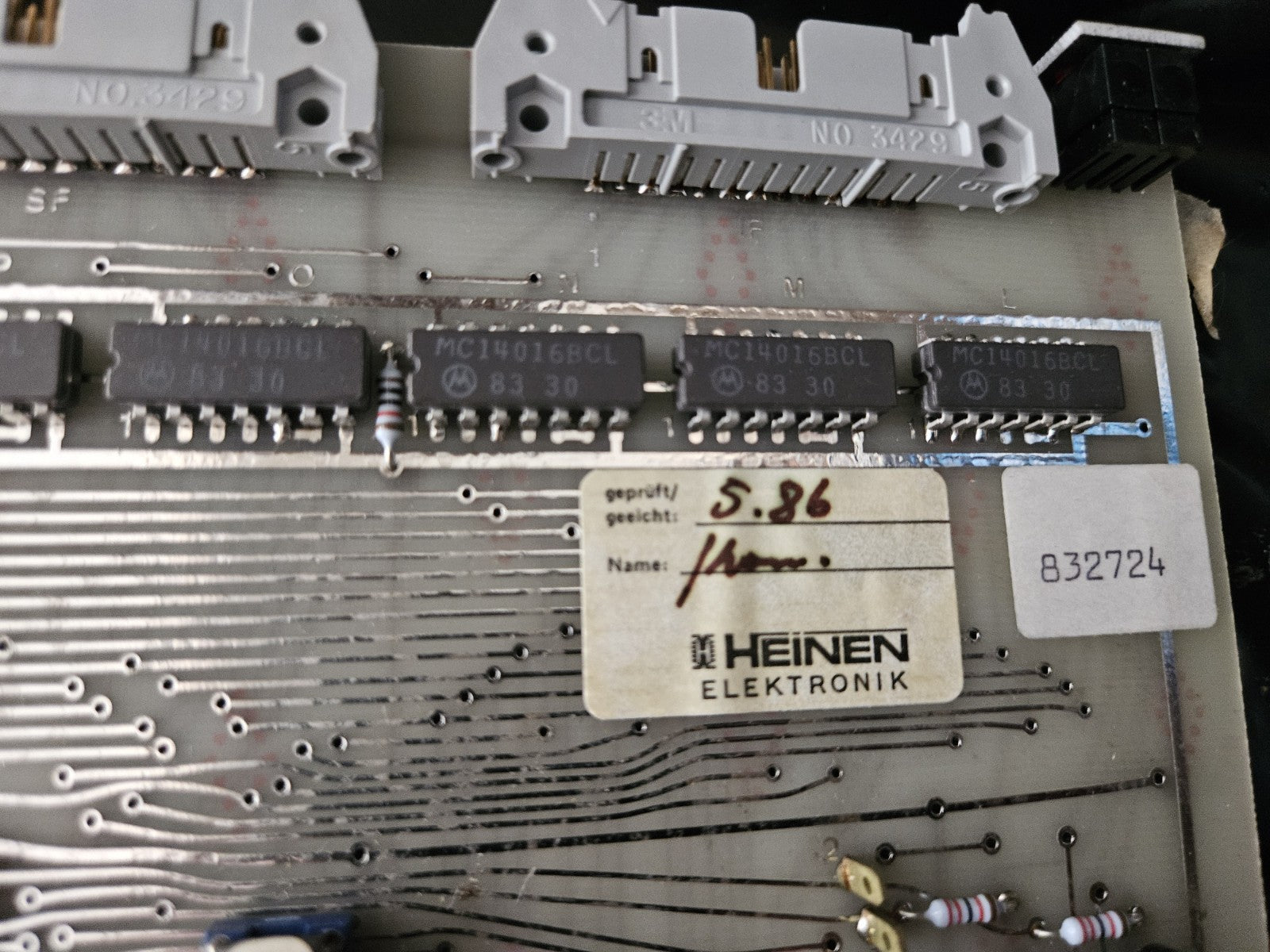 HEINEN Elektronik Platine, Karte 60778-7.4,  832.724, Neu/Ovp,  New In BOX NOS