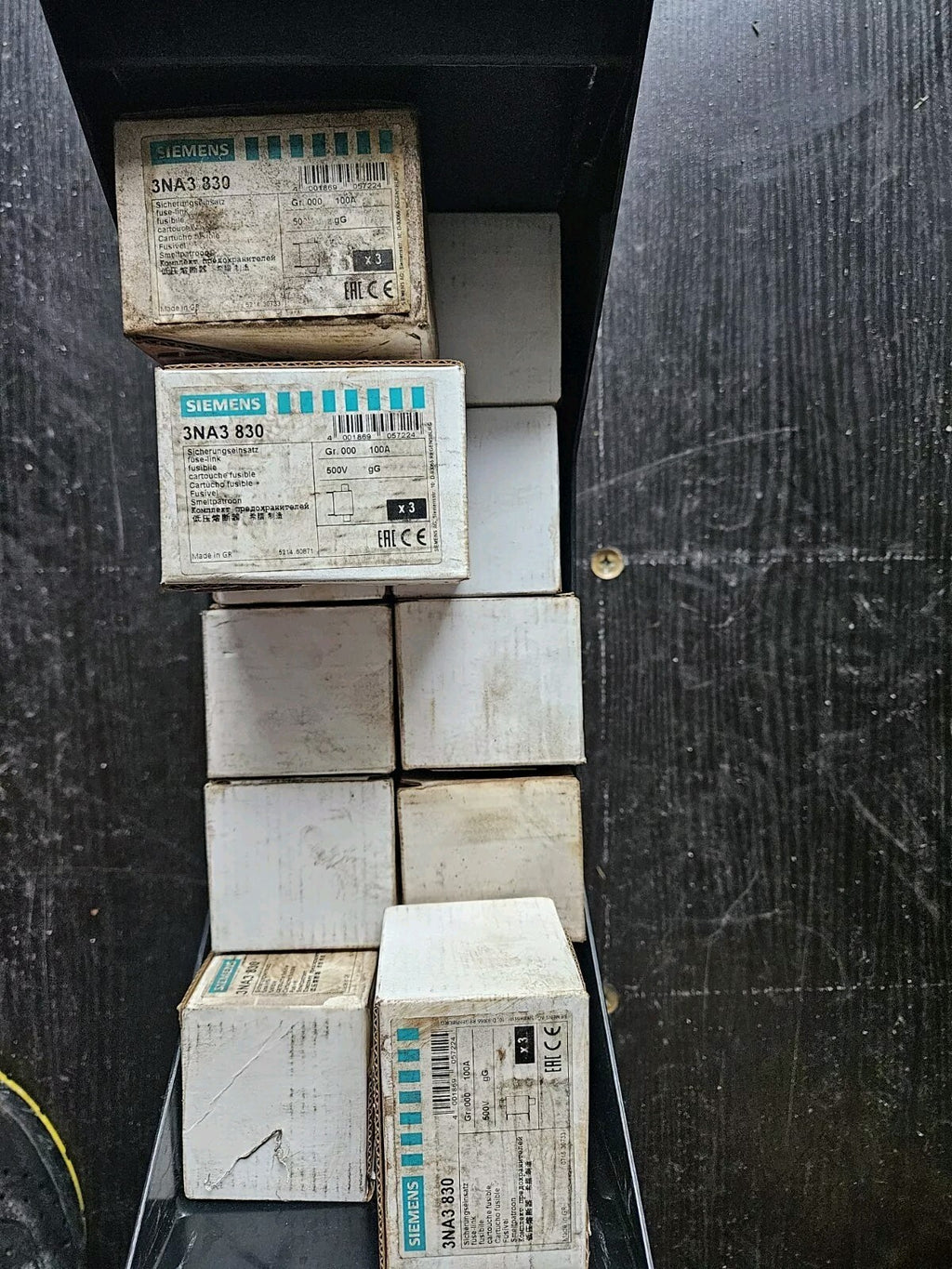 Siemens NH-Sicherungseinsatz mit Stirnkennmelder 100A 3NA3830 Neu/ovp, New Box