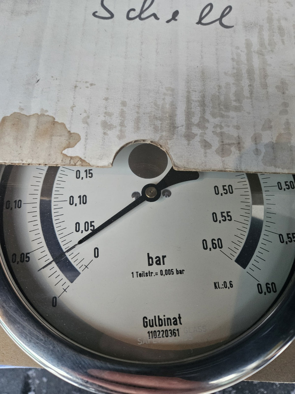 Gulbinat M4/160, 10115260, Feinmess Druck Manometer / Pressure Gauge, Neu/ovp