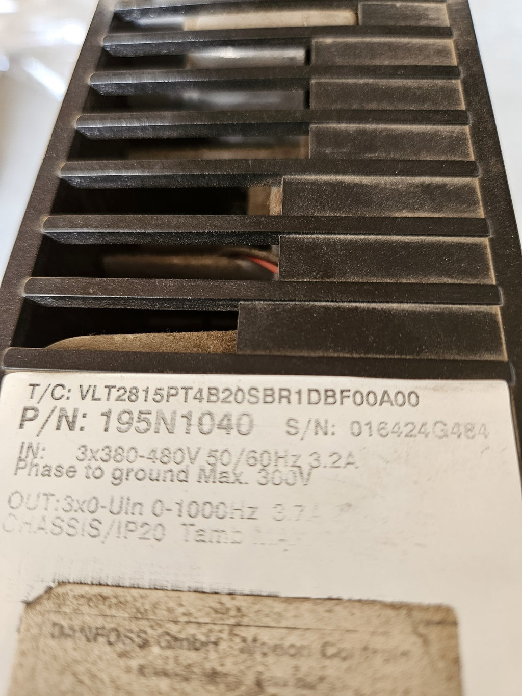 Danfoss VLT 2800 Frequenzumrichter VLT2815PT4B20SBR1DBF00A00, 195N1040 Wie Neu