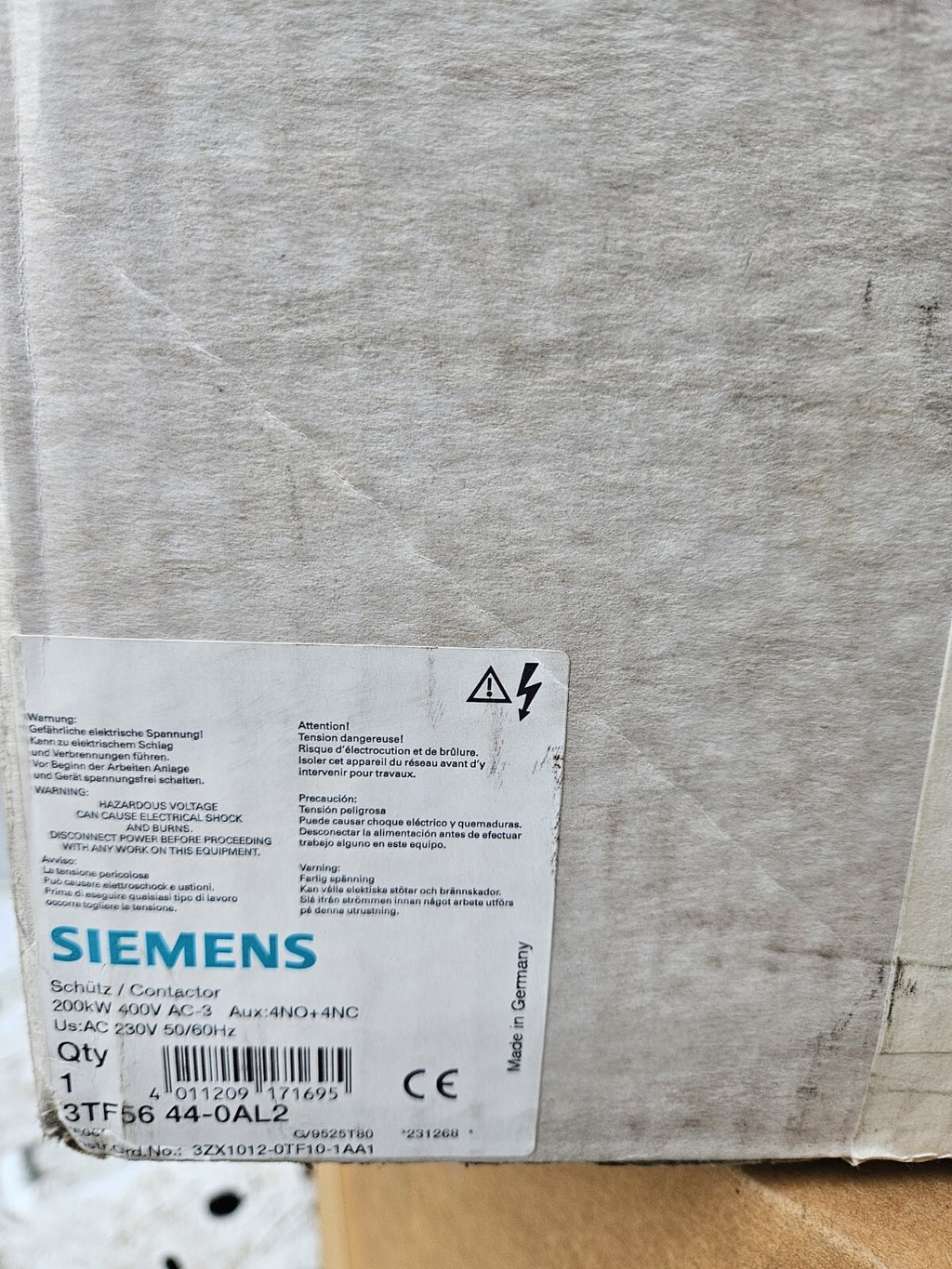 Siemens 3TF5644-0AL2, 3TF56 440AL2, AC contactor Schütz, New In Box, Neu/ovp