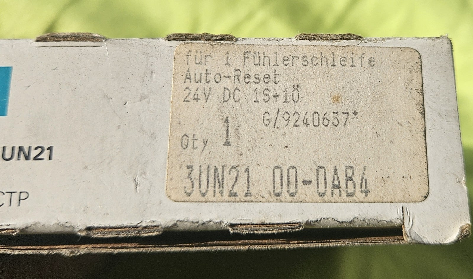 Siemens 3UN2100-0AB4 3UN2 100-0AB4 24VDC PTC-Auslösegerät -unused, NEU/OVP