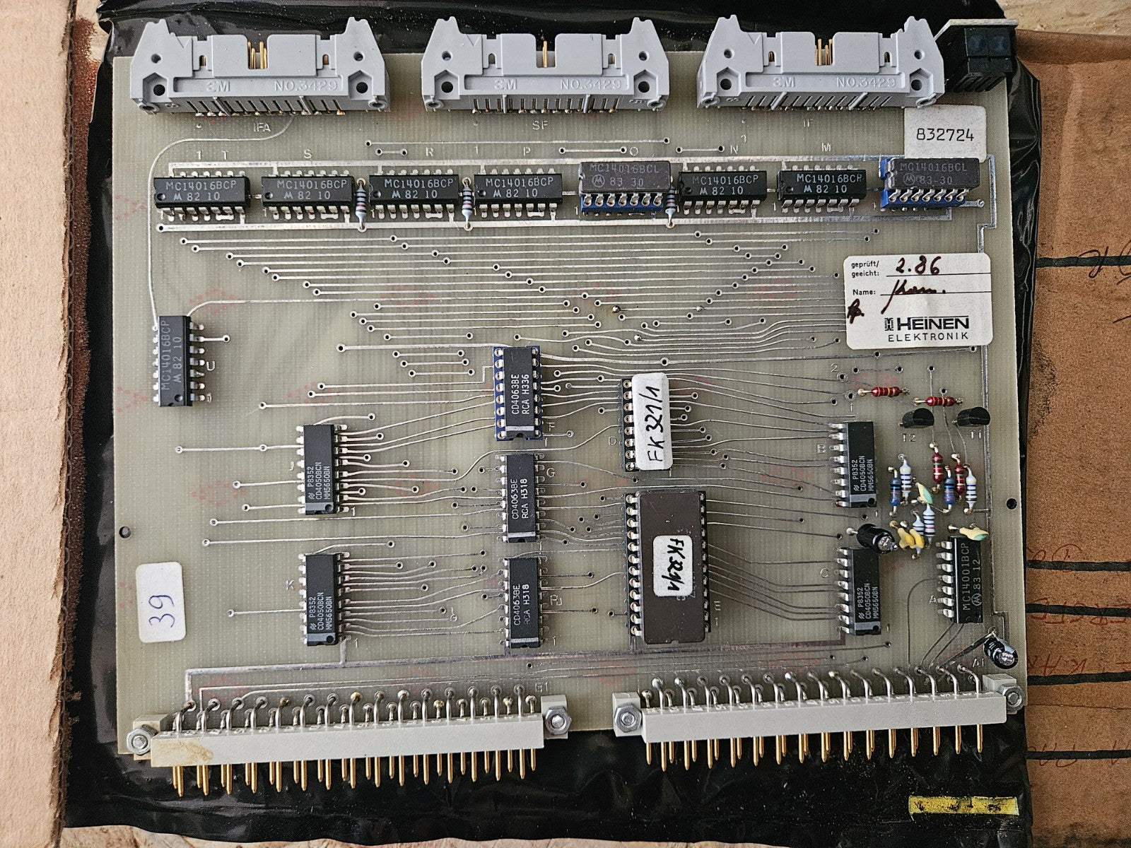 HEINEN Elektronik Platine, Karte 60778-7.4,  832.724, Neu/Ovp,  New In BOX NOS