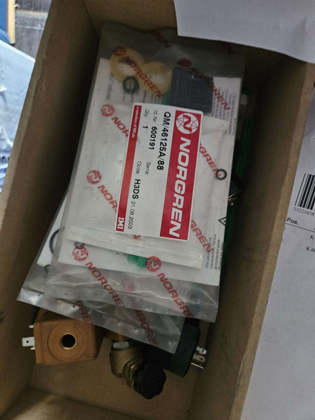 Norgren QM/46125A/88 | 600191 Cylinder Service Kit-New/sealed Unused Rare NOS
