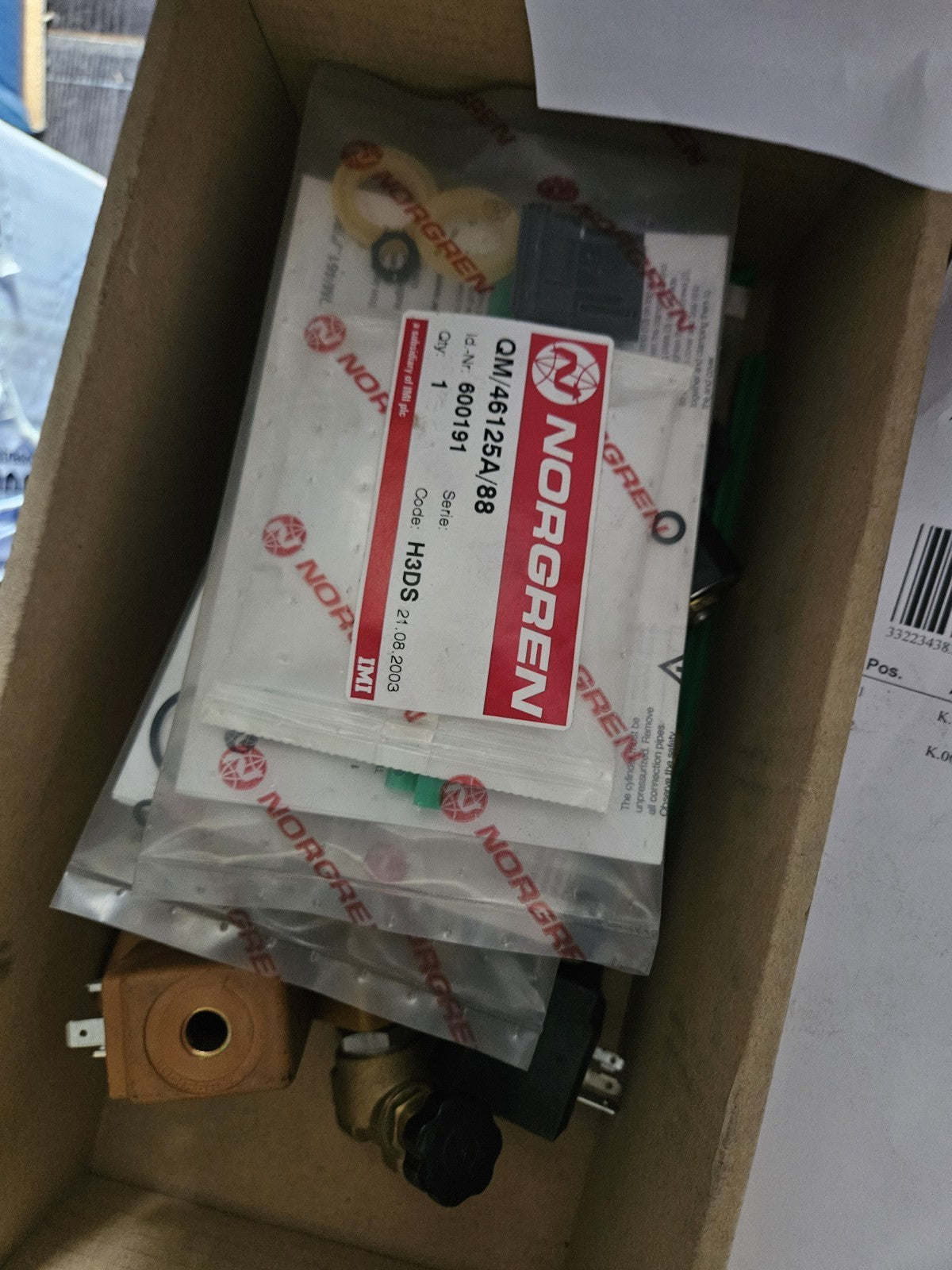 Norgren QM/46125A/88 | 600191 Cylinder Service Kit-New/sealed Unused Rare NOS