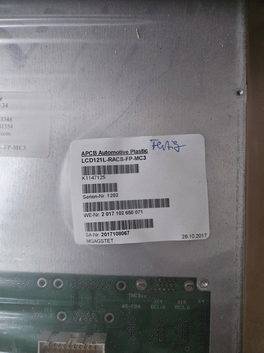 Tsubis LCD12L-RACS-FP-MC3 Monitor KRAUSS MAFFEI, Heidenhain CNC NEU/OVP, New