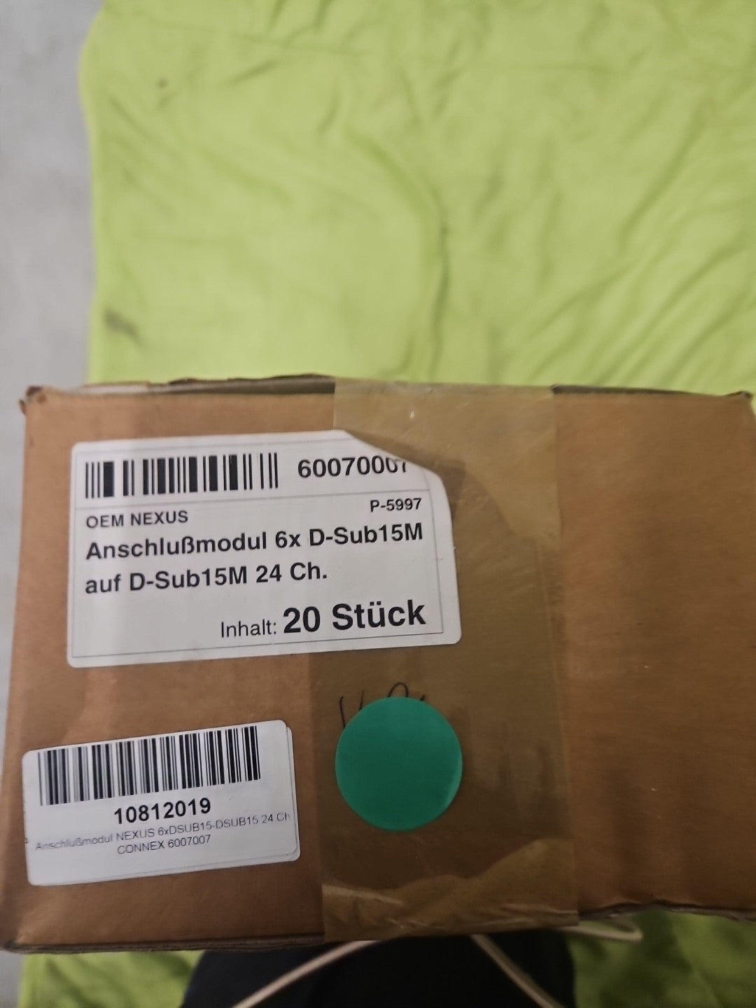 Nexus 6xD-SUB Anschlussmodul Auf D-Sub15m 24Ch, Neu/ovp Audio PLC new Unused
