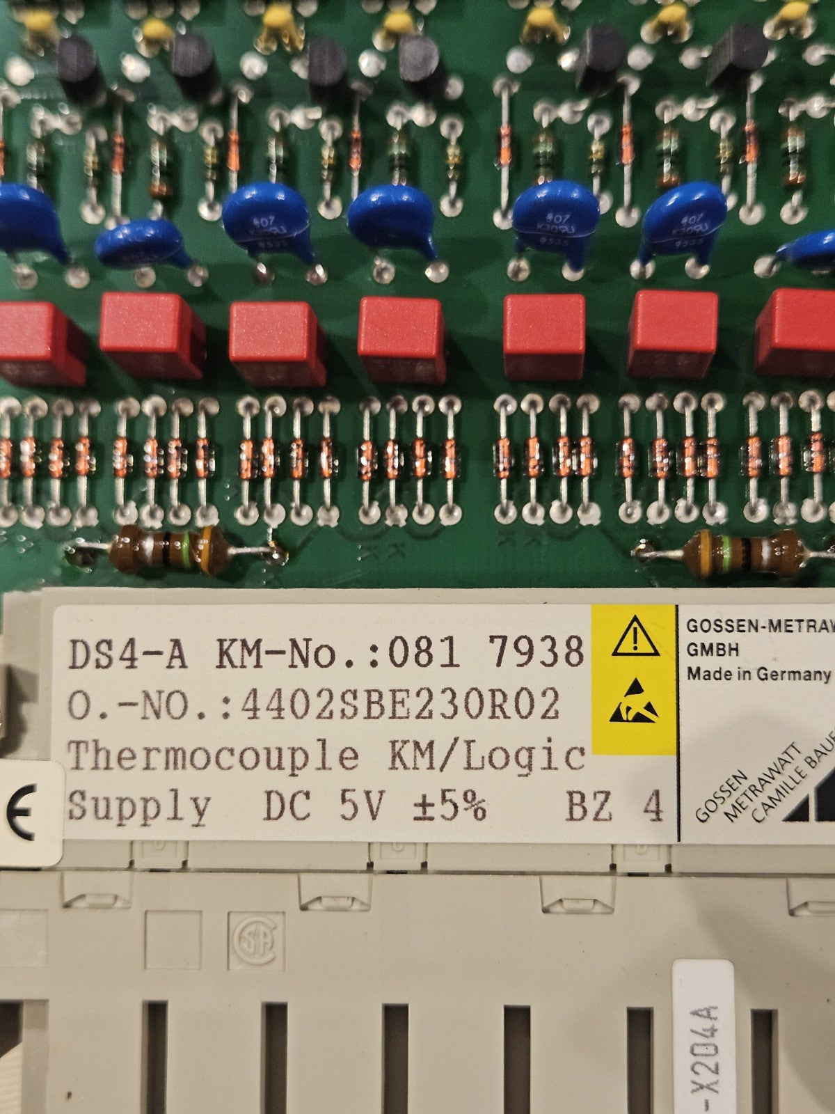 Gossen Metrawatt DS4-A, 0817938 Thermocouple KM/ Logic 4402SBE230R02 Tested