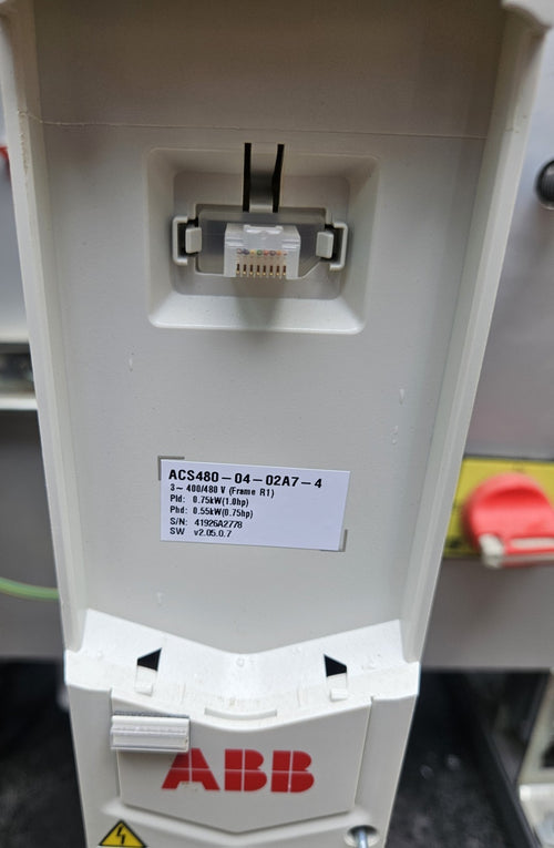 ABB ACS480-04-02A7-4,  S/N 41926A2778,  0.75kW, V2.05.07 Frequenzumrichter used