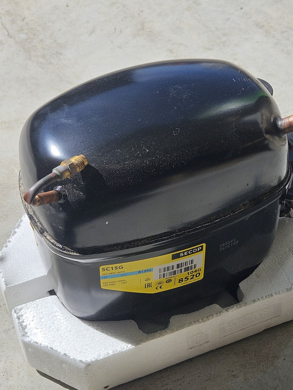 DANFOSS SC15G R134A COMPRESSOR SC 15GXTO, New In Box, Neu/ovp, Unused Unbenutzt 