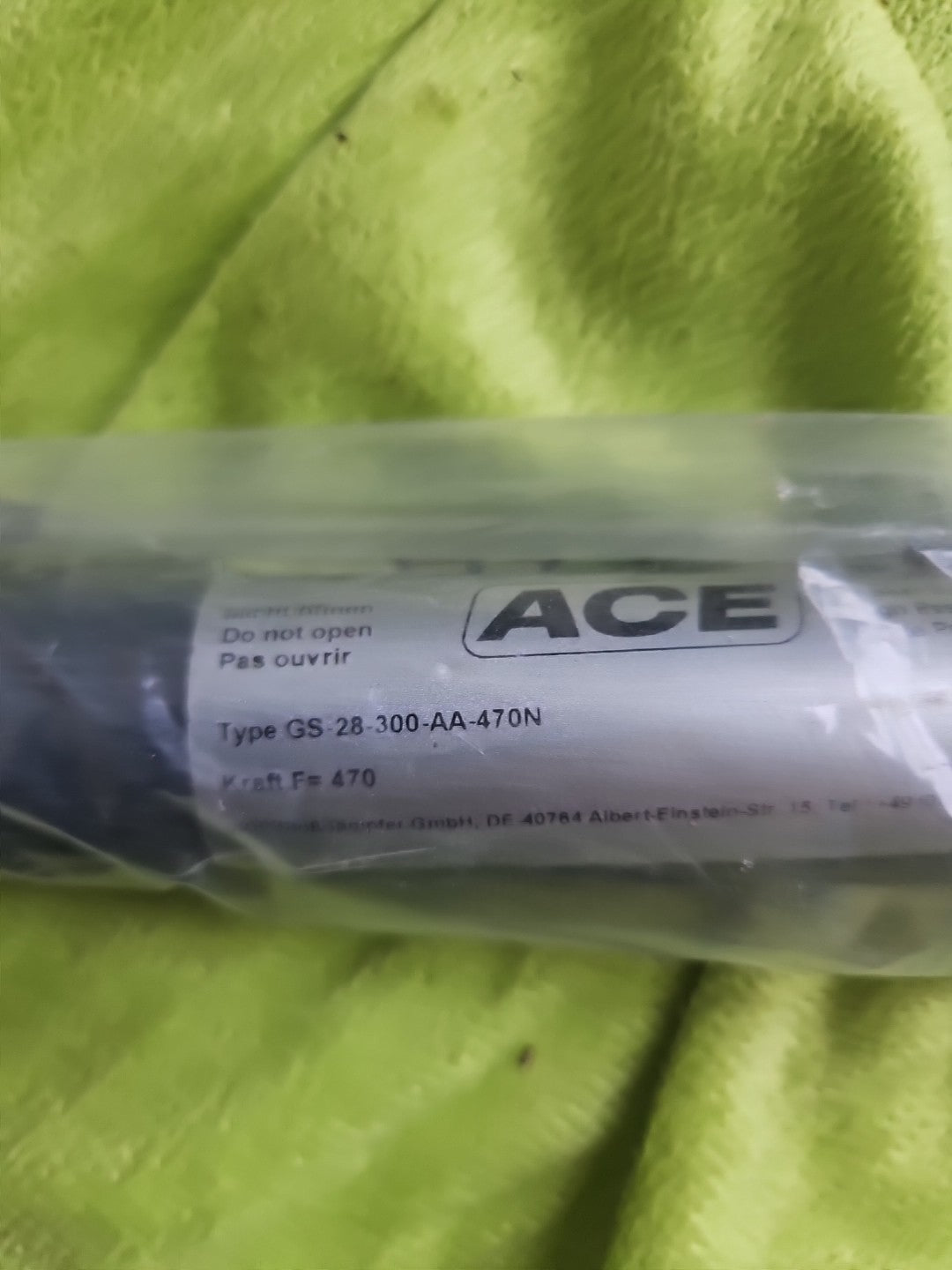 1 x ACE Controls GS-28-300-AA-470N Industrie-Gasdruckfeder, A18-10851 NEU/OVP