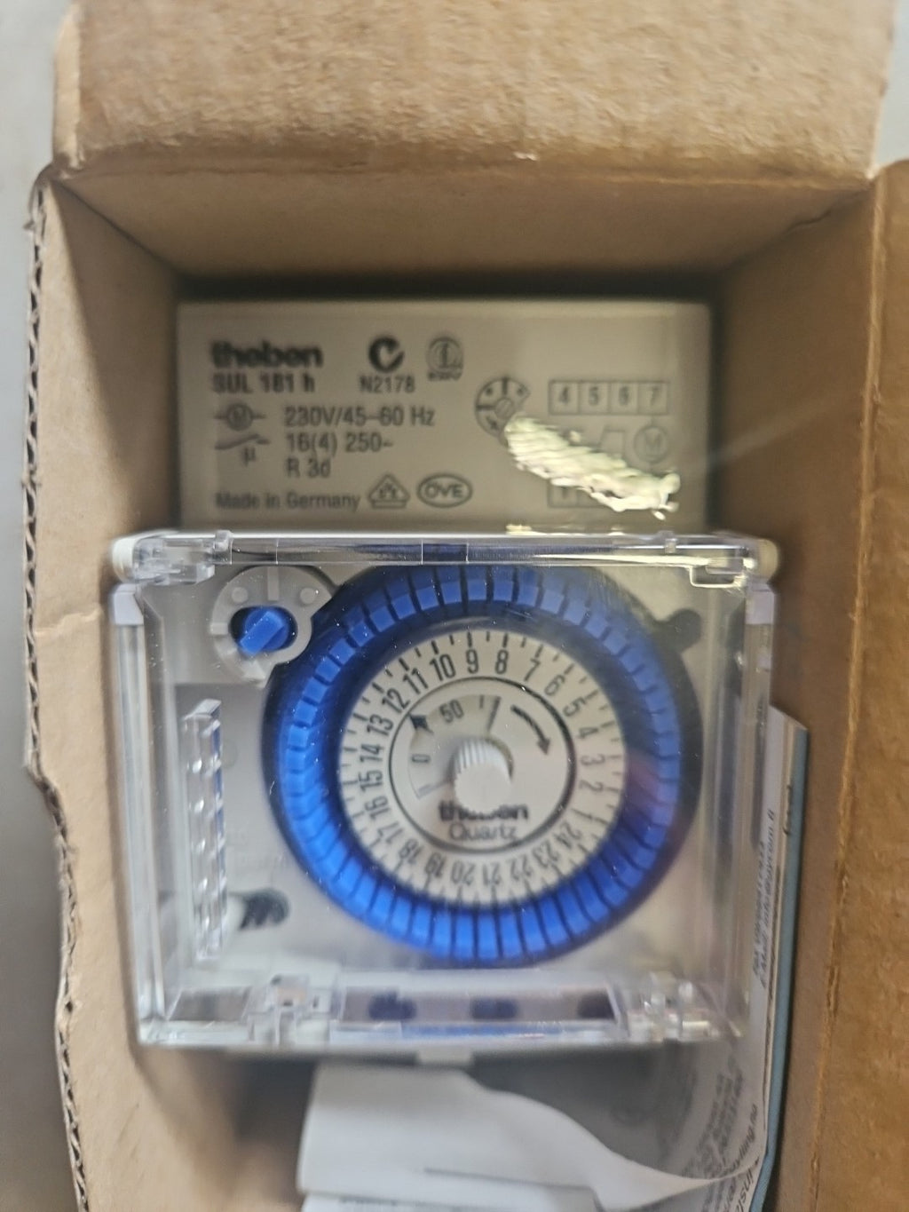1 x Theben Analoge Zeitschaltuhr SUL 181 H, 181 0 008, Neu/ovp New Unused
