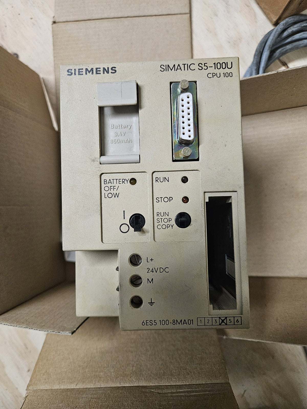 Siemens SIMATIC S5-100U CPU 100- 6ES5 100-8MA01 Neu/ovp, New In Box Unused