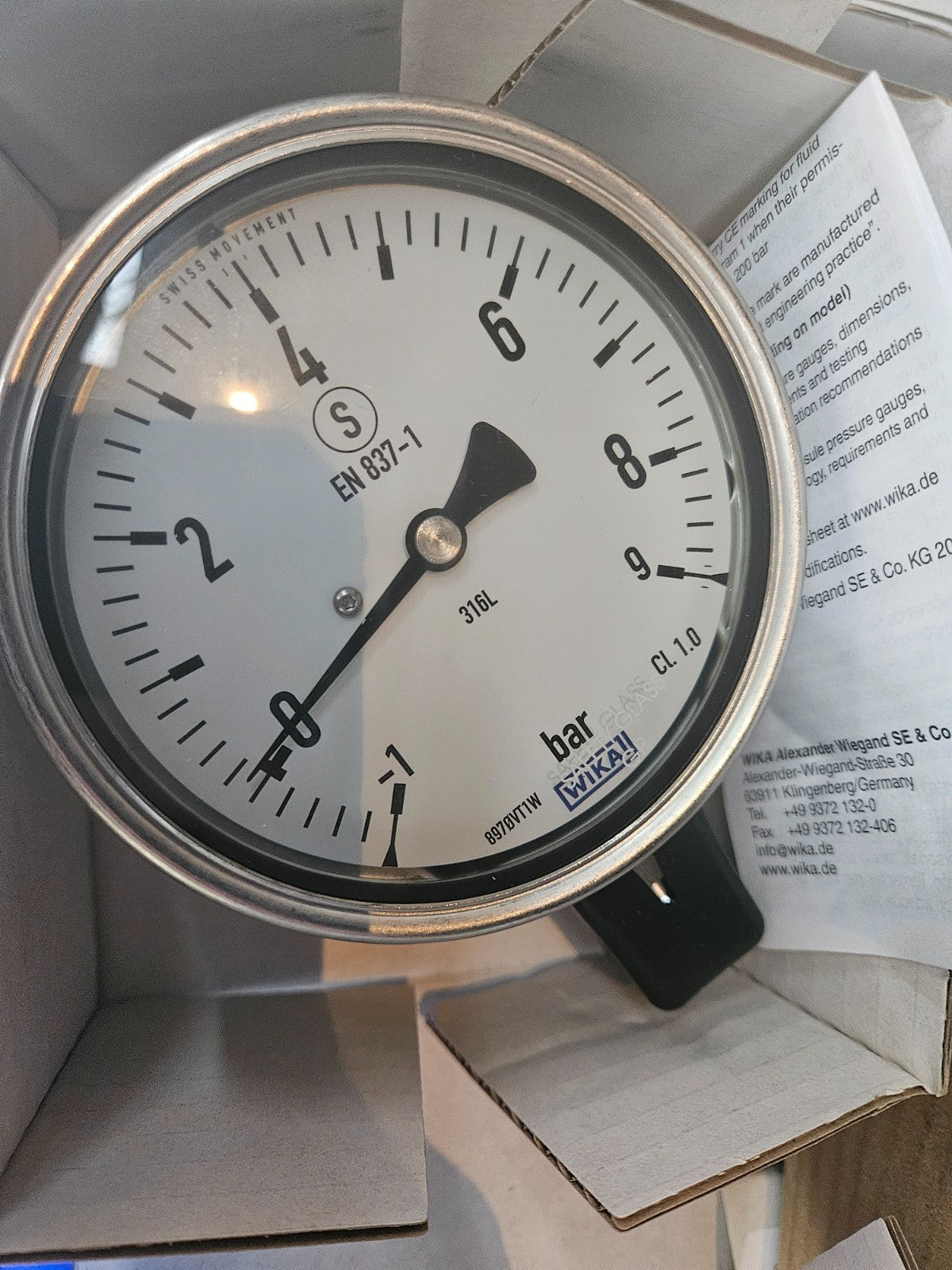 WIKA Manometer Glyzerin 233.30.100, diverse Modelle zur Auswahl G1/2"B, neu/ovp
