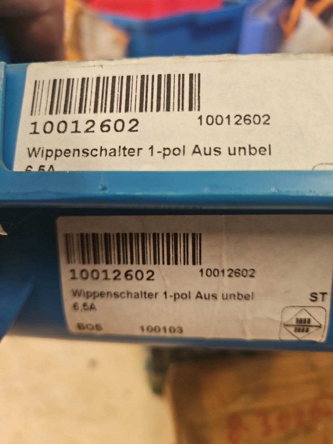 10 x Wippschalter rund klein mini 2-polig 250V 6,5A ON/OFF Snap-In Montage Audio