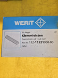 10x Werit 112-11221000-00 Klemmleisten 4-6mm, Abzweigleiste,Lüsterklemme Neu/ovp