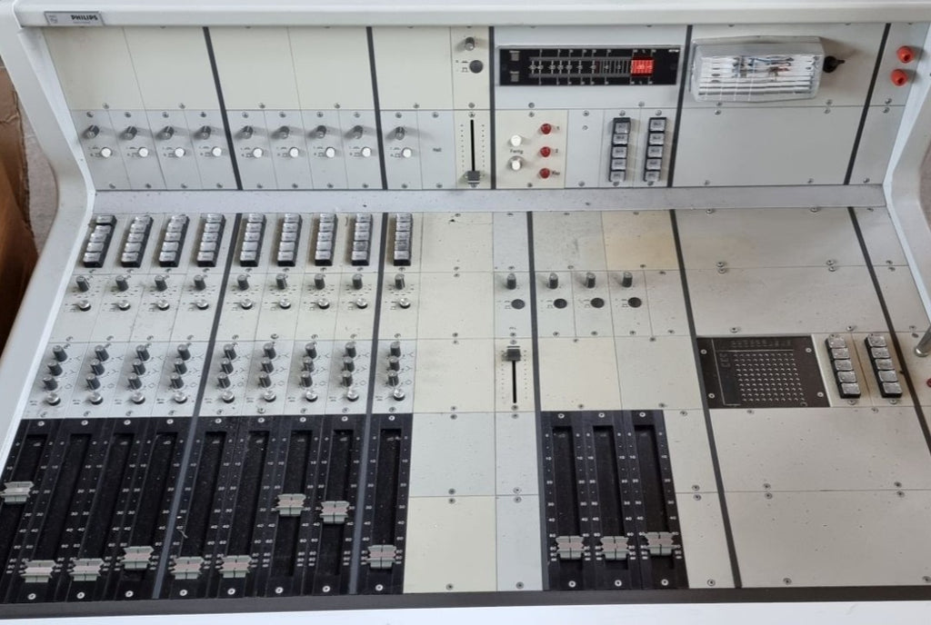  Vintage Mixing Console Desk PHILIPS MD, Fully Working Rare, Worldwide Shipping!