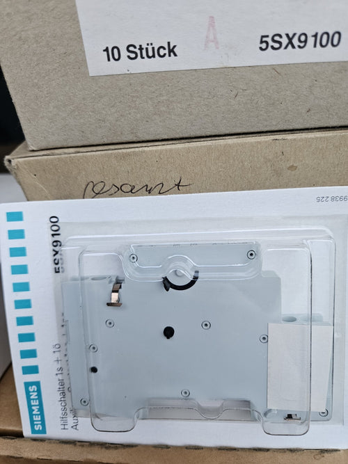 10 x Siemens 5SX9 100 Hilfsstromschalter   NEU OVP Auxilary Switch, New In Box