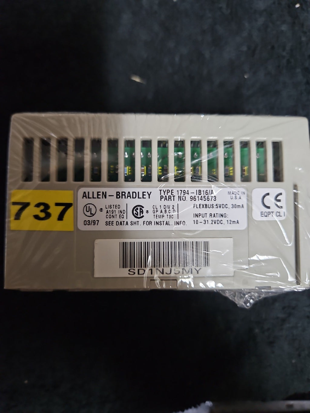 Allen-Bradley 1794-IB16 SER A Flex I/O Input Module, 96145673, new unused. Neu