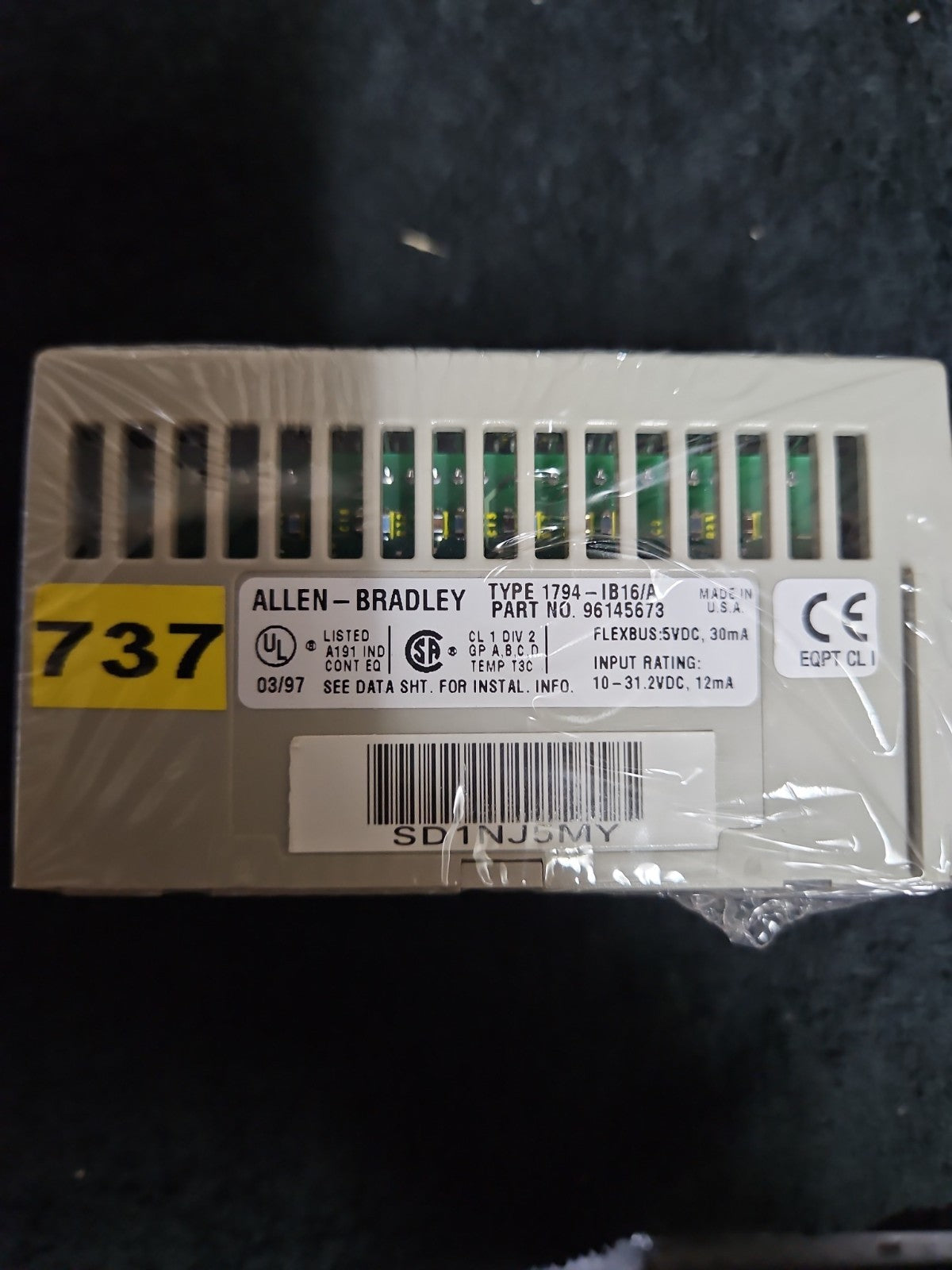 Allen-Bradley 1794-IB16 SER A Flex I/O Input Module, 96145673, new unused. Neu